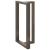 Picioare de masă de bar în formă de T, 2 buc., negru, 60x35x(100-101) cm, oțel GartenMobel Dekor