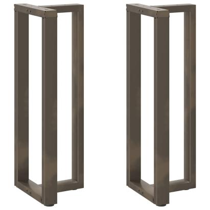 Picioare de masă de bar în formă de T, 2 buc., negru, 40x35x(110-111) cm, oțel GartenMobel Dekor