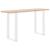 Picioare de masă de bar în formă de U, 2 buc., alb, 50x(90-91) cm, oțel GartenMobel Dekor