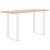 Picioare de masă de bar în formă de U, 2 buc., alb, 60x(90-91) cm, oțel GartenMobel Dekor