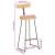 Scaune de bar 2 buc 49x43x103 cm lemn masiv de mango GartenMobel Dekor