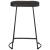 Scaune de bar 2 buc Negru 45x40x62 cm lemn masiv de mango GartenMobel Dekor
