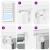 Jaluzea tip zebra alb lățime țesătură 40,9 cm poliester GartenMobel Dekor