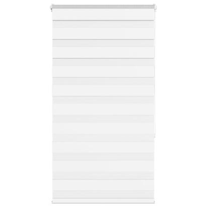 Jaluzea tip zebra alb lățime țesătură 85,9 cm poliester GartenMobel Dekor