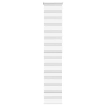 Jaluzea tip zebra alb lățime țesătură 35,9 cm poliester GartenMobel Dekor
