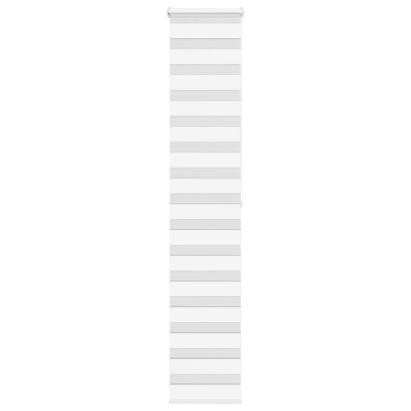 Jaluzea tip zebra alb lățime țesătură 40,9 cm poliester GartenMobel Dekor
