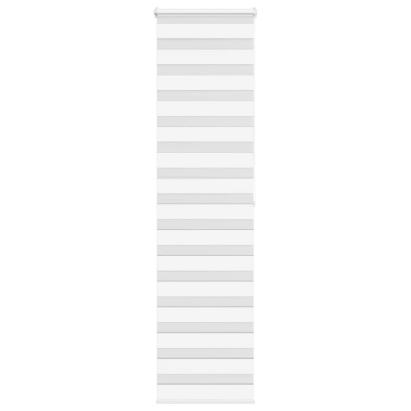 Jaluzea tip zebra alb lățime țesătură 55,9 cm poliester GartenMobel Dekor