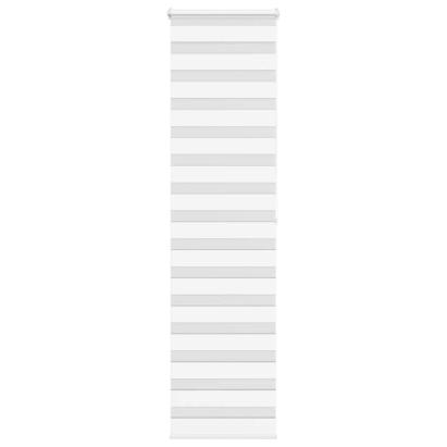 Jaluzea tip zebra alb lățime țesătură 60,9 cm poliester GartenMobel Dekor