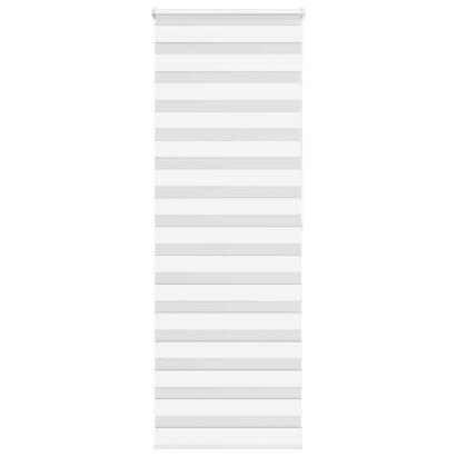 Jaluzea tip zebra alb lățime țesătură 65,9 cm poliester GartenMobel Dekor