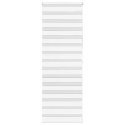 Jaluzea tip zebra alb lățime țesătură 75,9 cm poliester GartenMobel Dekor