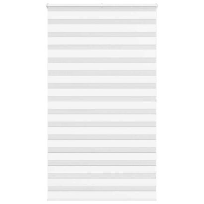 Jaluzea tip zebra alb lățime țesătură 125,9 cm poliester GartenMobel Dekor