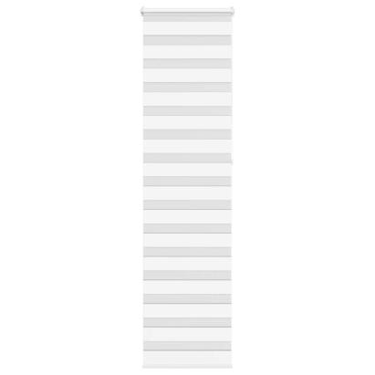 Jaluzea tip zebra alb lățime țesătură 60,9 cm poliester GartenMobel Dekor