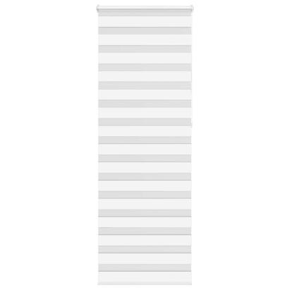 Jaluzea tip zebra alb lățime țesătură 70,9 cm poliester GartenMobel Dekor