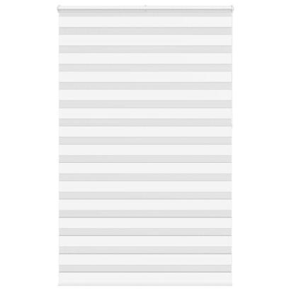 Jaluzea tip zebra alb lățime țesătură 145,9 cm poliester GartenMobel Dekor