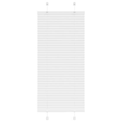 Jaluzea plisată alb 60x150 cm Lățime țesătură 59,4cm poliester GartenMobel Dekor