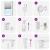 Jaluzea plisată alb 100x150cm Lățime țesătură 99,4cm poliester GartenMobel Dekor