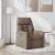 Fotoliu rabatabil, maro, material textil GartenMobel Dekor