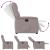 Fotoliu rabatabil, gri taupe, material textil GartenMobel Dekor