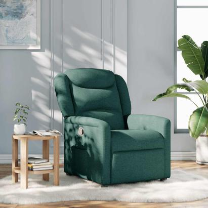 Fotoliu rabatabil, verde închis, material textil GartenMobel Dekor
