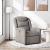 Fotoliu de masaj rabatabil, gri taupe, material textil GartenMobel Dekor