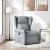 Fotoliu rabatabil, gri deschis, material textil GartenMobel Dekor