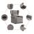Fotoliu rabatabil, gri taupe, material textil GartenMobel Dekor