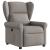 Fotoliu rabatabil, gri taupe, material textil GartenMobel Dekor