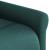 Fotoliu de masaj rabatabil, verde închis, material textil GartenMobel Dekor
