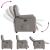 Fotoliu rabatabil, gri taupe, material textil GartenMobel Dekor