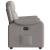 Fotoliu rabatabil, gri taupe, material textil GartenMobel Dekor