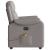 Fotoliu de masaj rabatabil, gri taupe, material textil GartenMobel Dekor