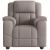 Fotoliu de masaj rabatabil, gri taupe, material textil GartenMobel Dekor