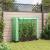 Strat înălțat cu husă de seră, aspect ratan, 120x40x123 cm GartenMobel Dekor