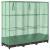 Strat înălțat cu husă de seră, aspect ratan, 120x40x123 cm GartenMobel Dekor