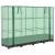 Strat înălțat cu husă de seră, aspect ratan, 160x40x123 cm GartenMobel Dekor