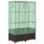Strat înălțat cu husă de seră, aspect ratan, 80x40x138 cm GartenMobel Dekor