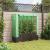 Strat înălțat cu husă de seră, aspect ratan, 120x40x138 cm GartenMobel Dekor