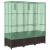 Strat înălțat cu husă de seră, aspect ratan, 120x40x138 cm GartenMobel Dekor