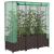 Strat înălțat cu husă de seră, aspect ratan, 120x40x138 cm GartenMobel Dekor