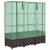 Strat înălțat cu husă de seră, aspect ratan, 120x40x138 cm GartenMobel Dekor