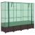 Strat înălțat cu husă de seră, aspect ratan, 160x40x138 cm GartenMobel Dekor