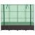 Strat înălțat cu husă de seră, aspect ratan, 160x40x138 cm GartenMobel Dekor
