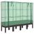 Strat înălțat cu husă de seră, aspect ratan, 160x40x140 cm GartenMobel Dekor