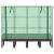 Strat înălțat cu husă de seră, aspect ratan, 160x40x140 cm GartenMobel Dekor