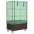 Strat înălțat cu husă și roți, aspect ratan, 80x50x182 cm GartenMobel Dekor