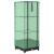 Strat înălțat cu husă de seră, aspect ratan, 40x40x123 cm GartenMobel Dekor