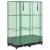 Strat înălțat cu husă de seră, aspect ratan, 80x40x123 cm GartenMobel Dekor