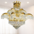 Candelabru din Cristal PALACE Supremo 29xG9, D115 cm, Auriu Lucios