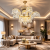 Candelabru din cristal PALACE, 12xG9, 69 cm, auriu lucios, reglabil