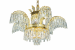 Candelabru din cristal PALACE, 12xG9, 69 cm, auriu lucios, reglabil